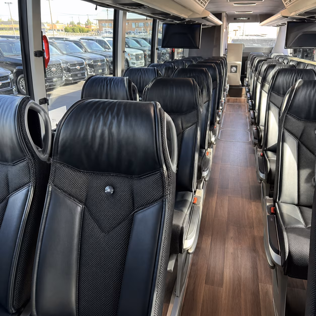 charter buses for government training events conferences near johns creek