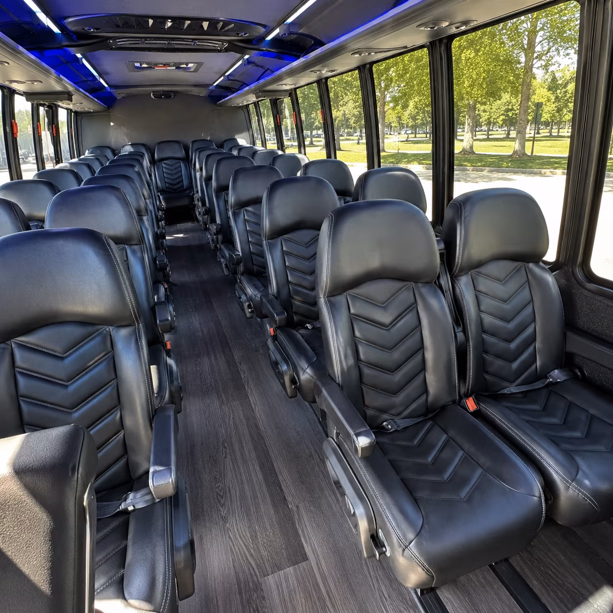 does the day of the week or the date change what a bus rental costs in johns creek