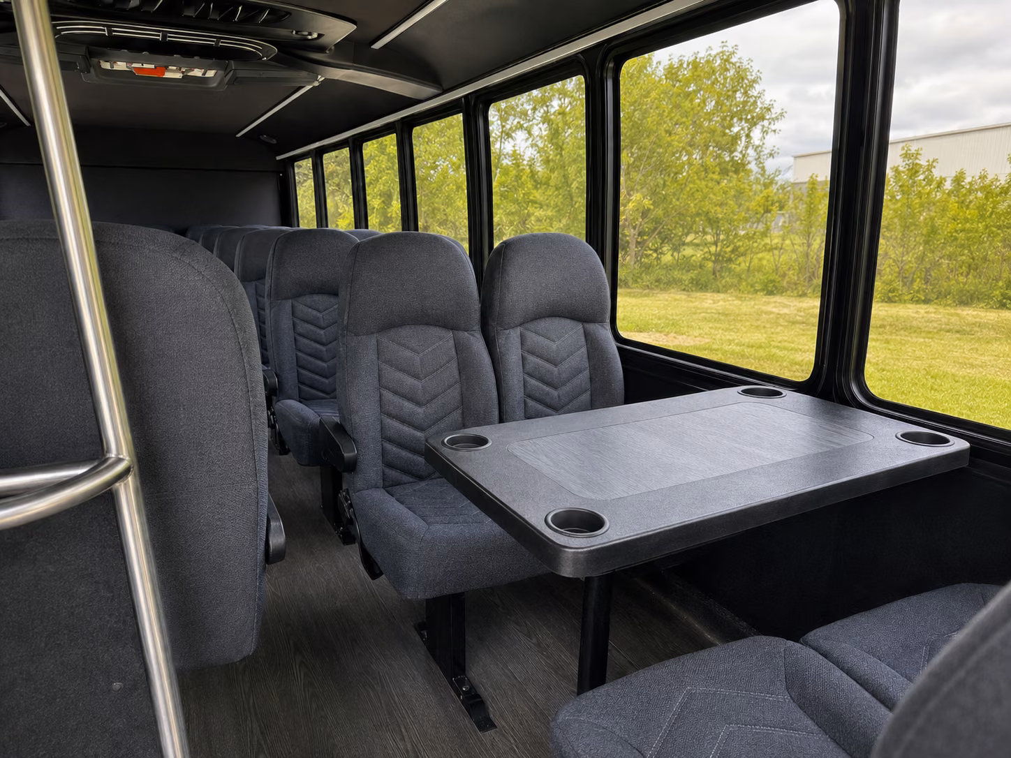 johns creek 15 passenger minibus inside