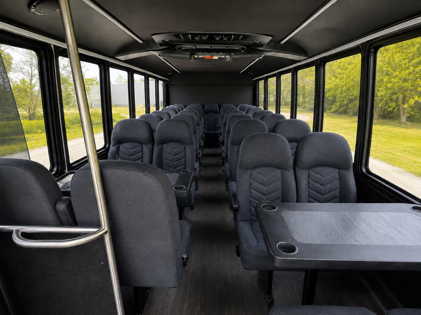 johns creek 18 passenger minibus inside