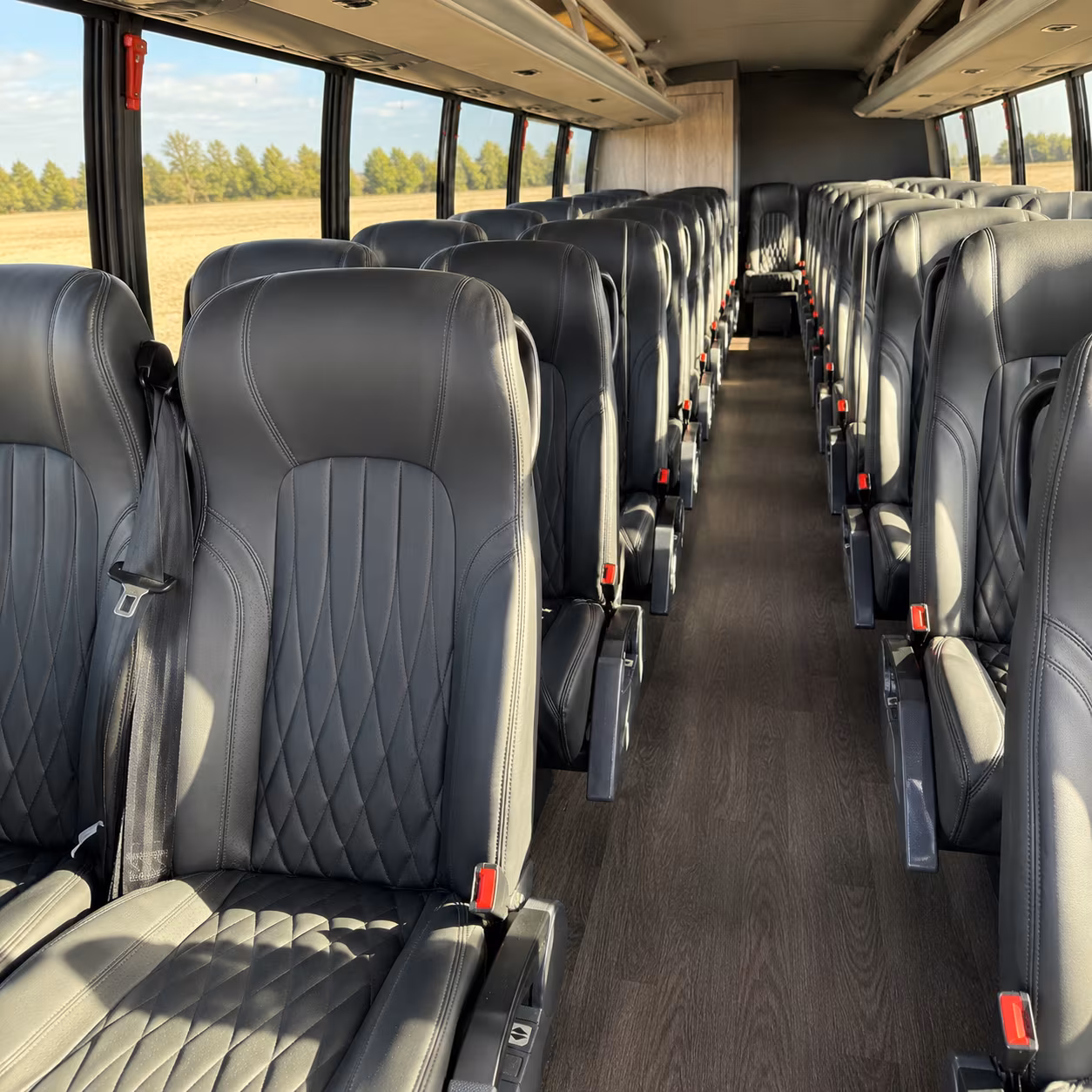 johns creek 28 passenger minibus inside