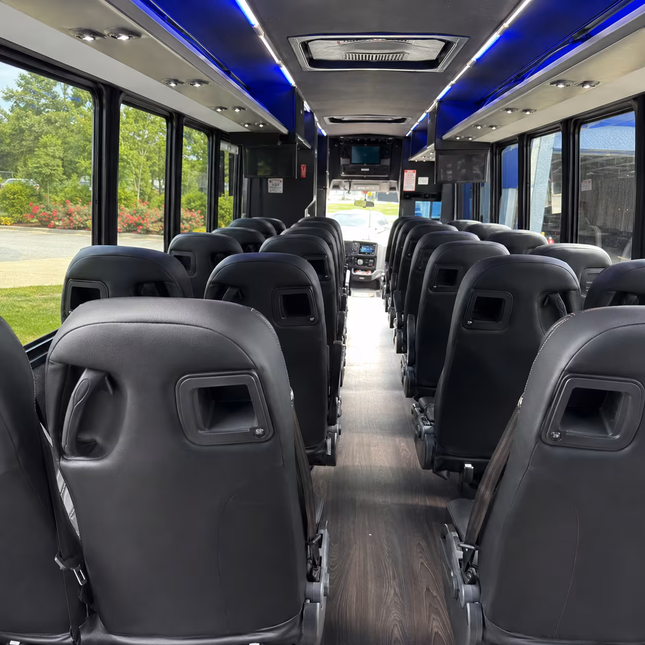 johns creek 35 passenger minibus inside