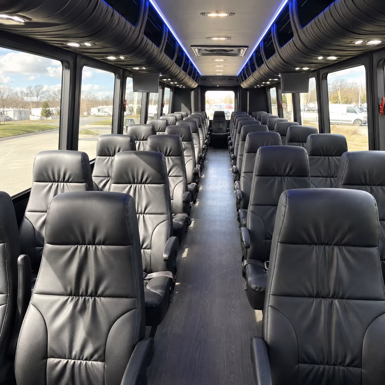 johns creek 35 passenger minibus interior