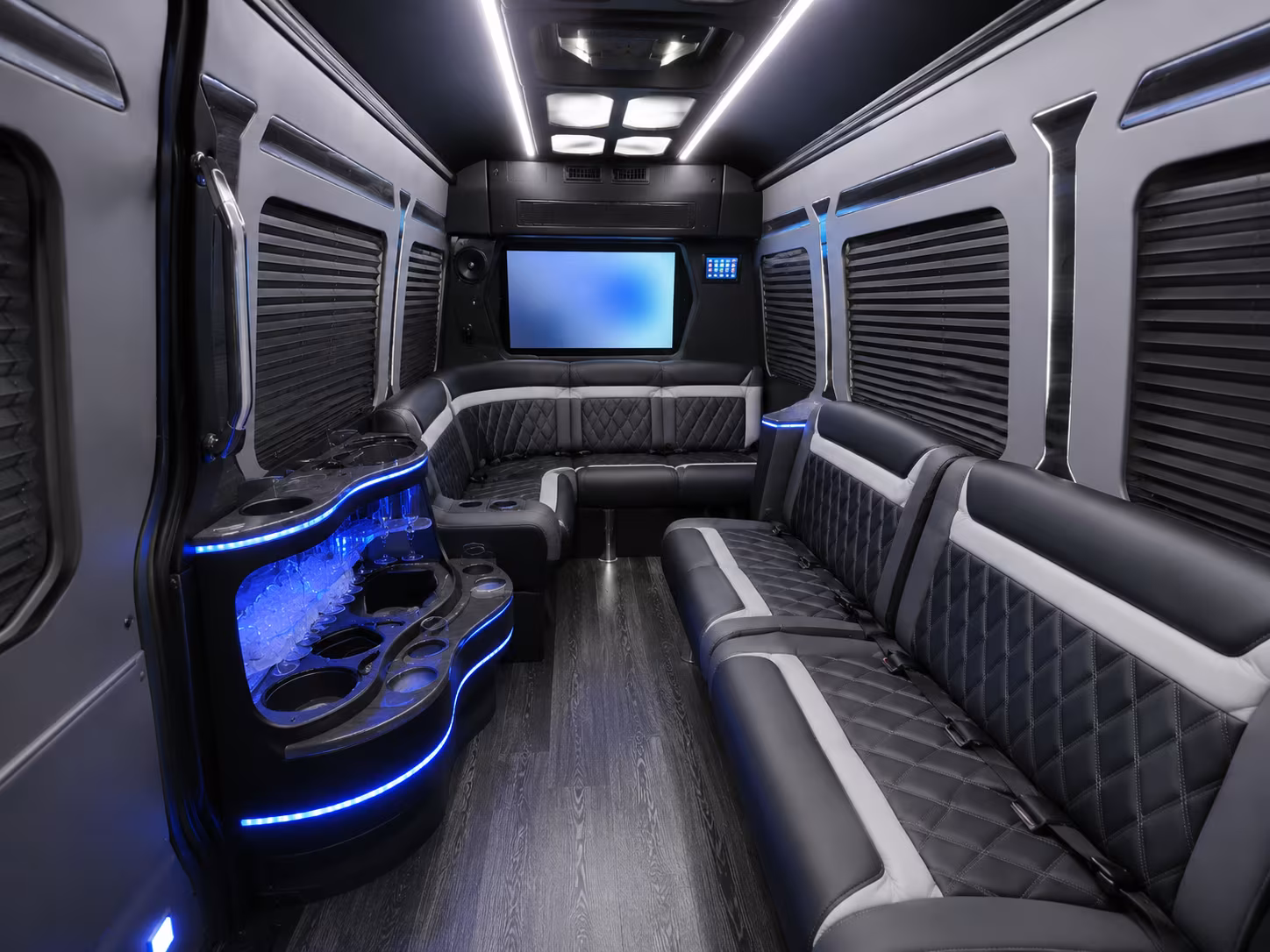 johns creek sprinter limousine interior